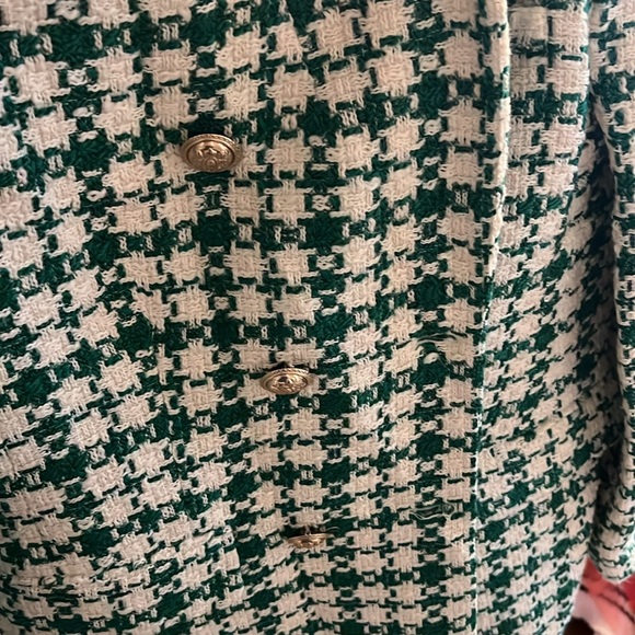 Zara Green and white blazer - Picture 3 of 6